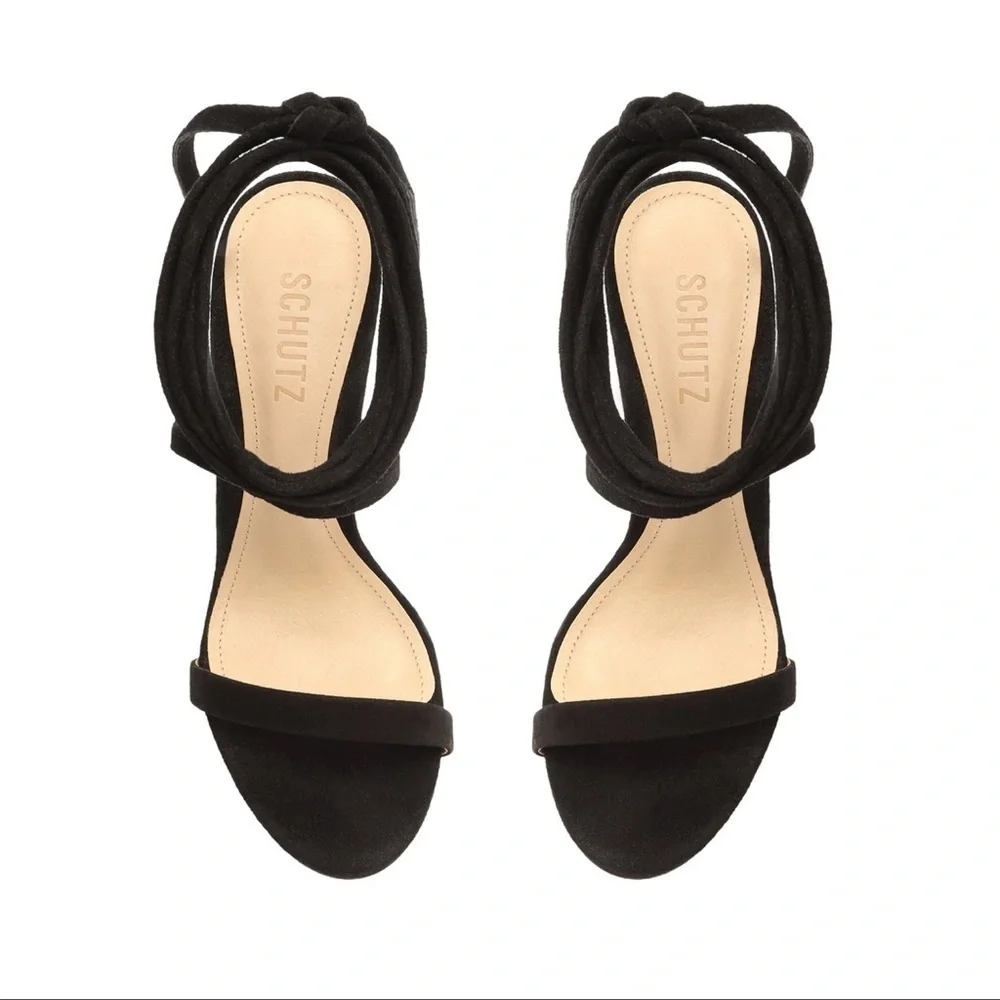 Schutz Suede heel sandal